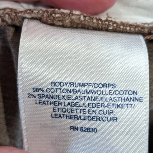 Lands' End Mid Rise Straight Corduroy Pants Brown Size 6 Petite - Picture 10 of 11